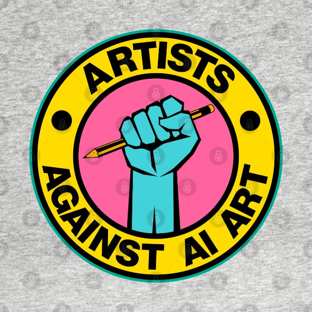 Artists Against AI Art by darklordpug